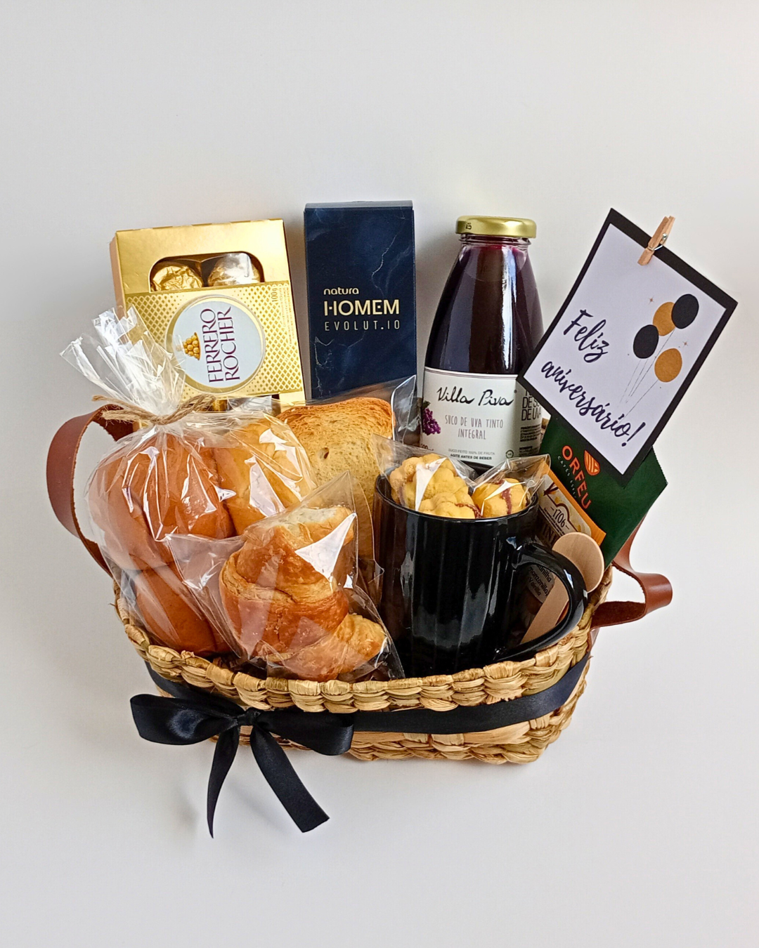 Cesta de Café da Manhã - Spa Natura Homem