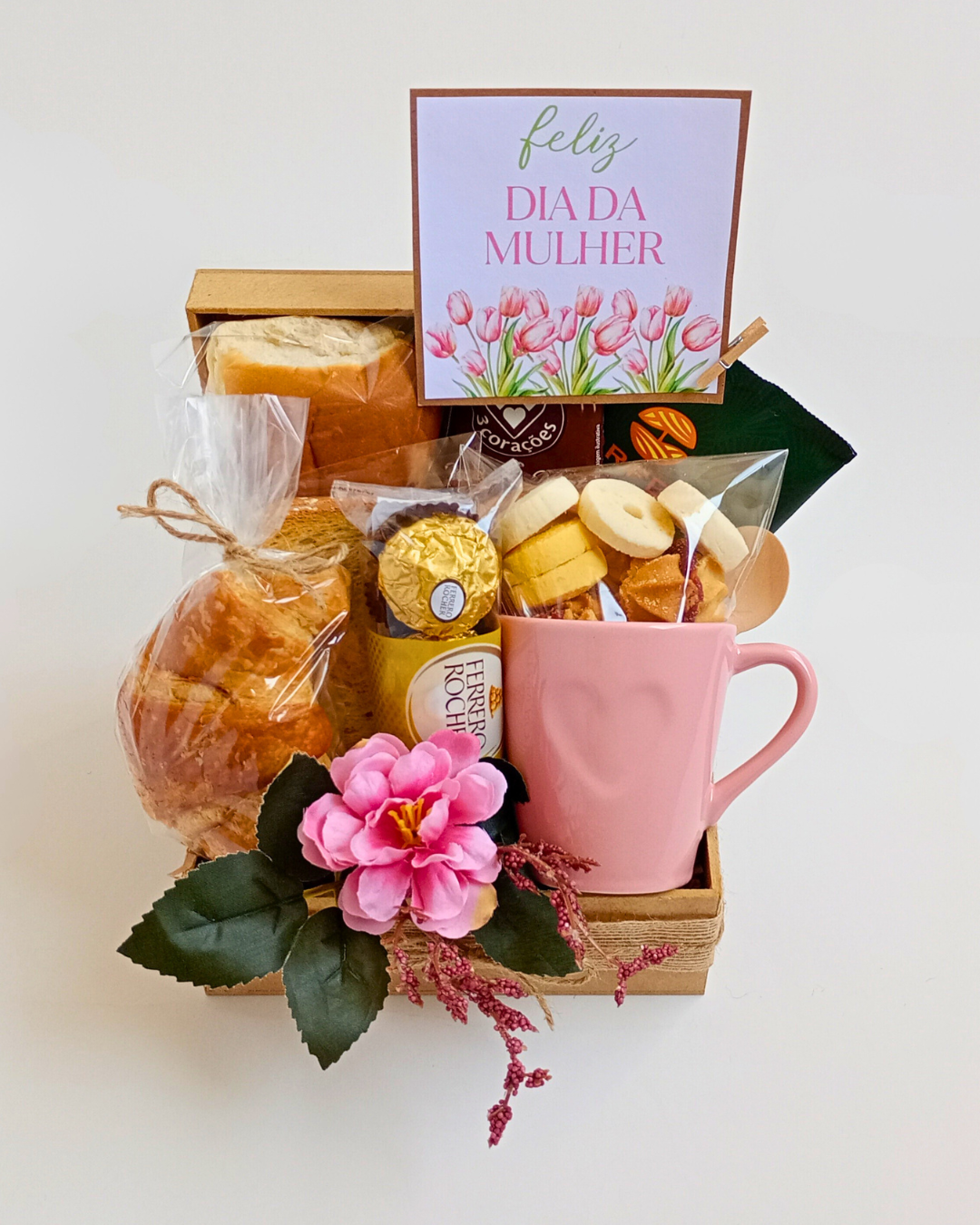 Cesta de Café da Manhã - Tam. P - Dia das Mulheres