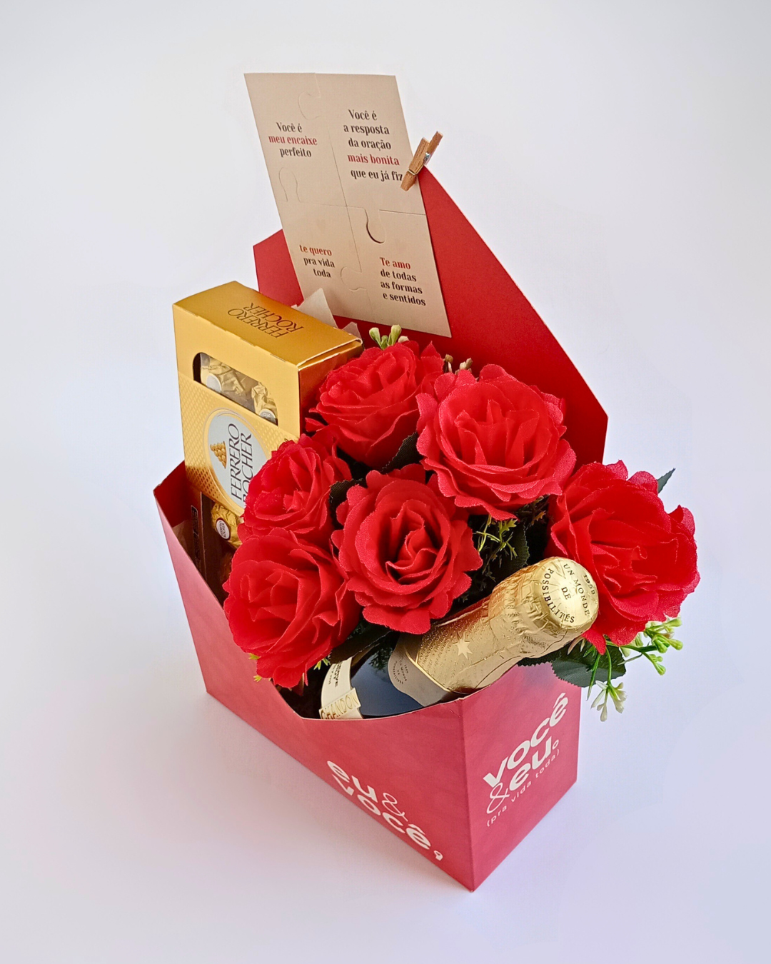 Cesta Envelope Romântica