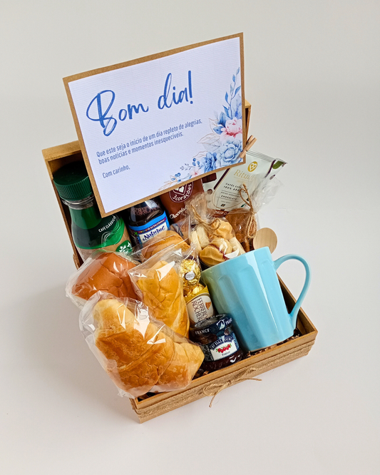 Cesta de Café da Manhã - Tam. M - Bom Dia