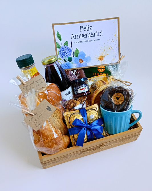 Café da Manhã G - Xícara Azul