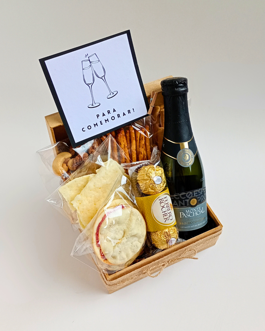 Cesta Para Celebrar com Espumante Prosecco