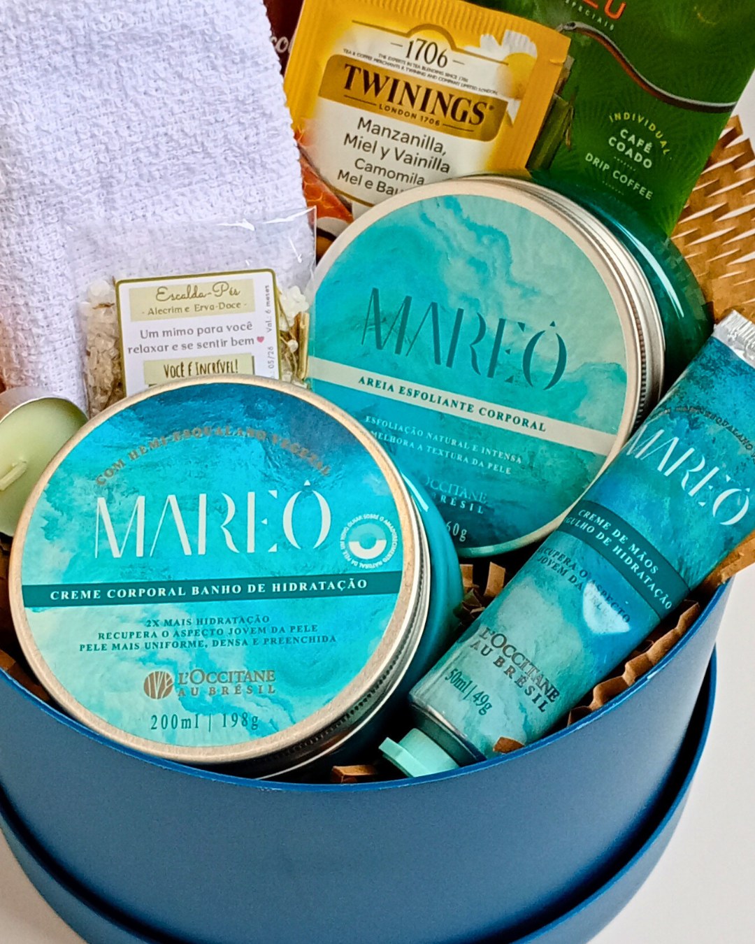 Caixa de Presente Mini Spa com Mareo Loccitane
