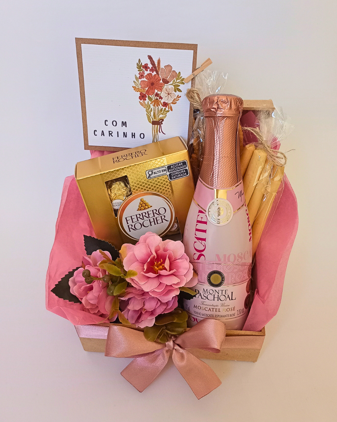 Cestinha Mimo com Espumante Rosé