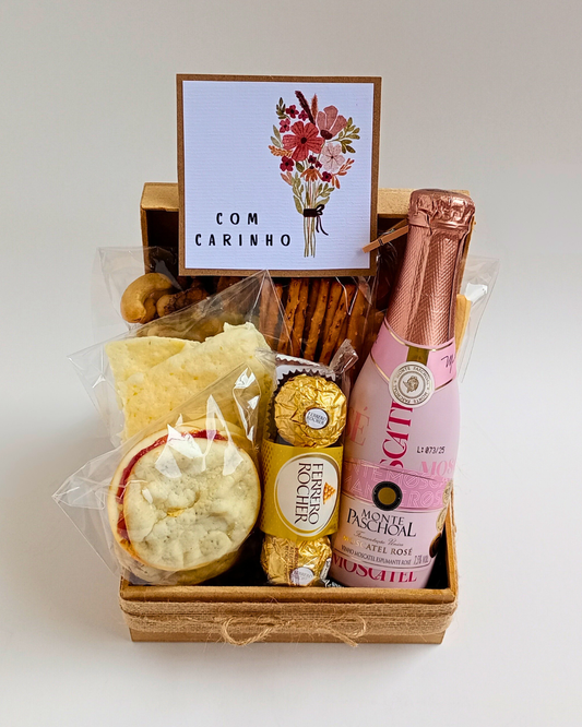 Cesta "Com Carinho" - Tamanho P - Rosé