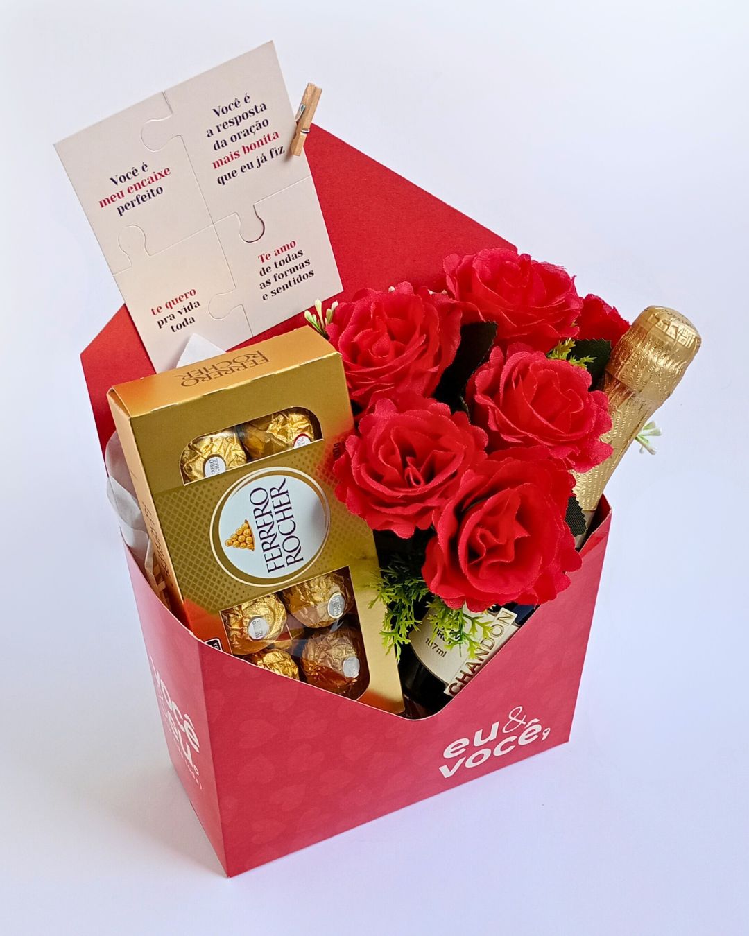 Cesta Envelope Romântica