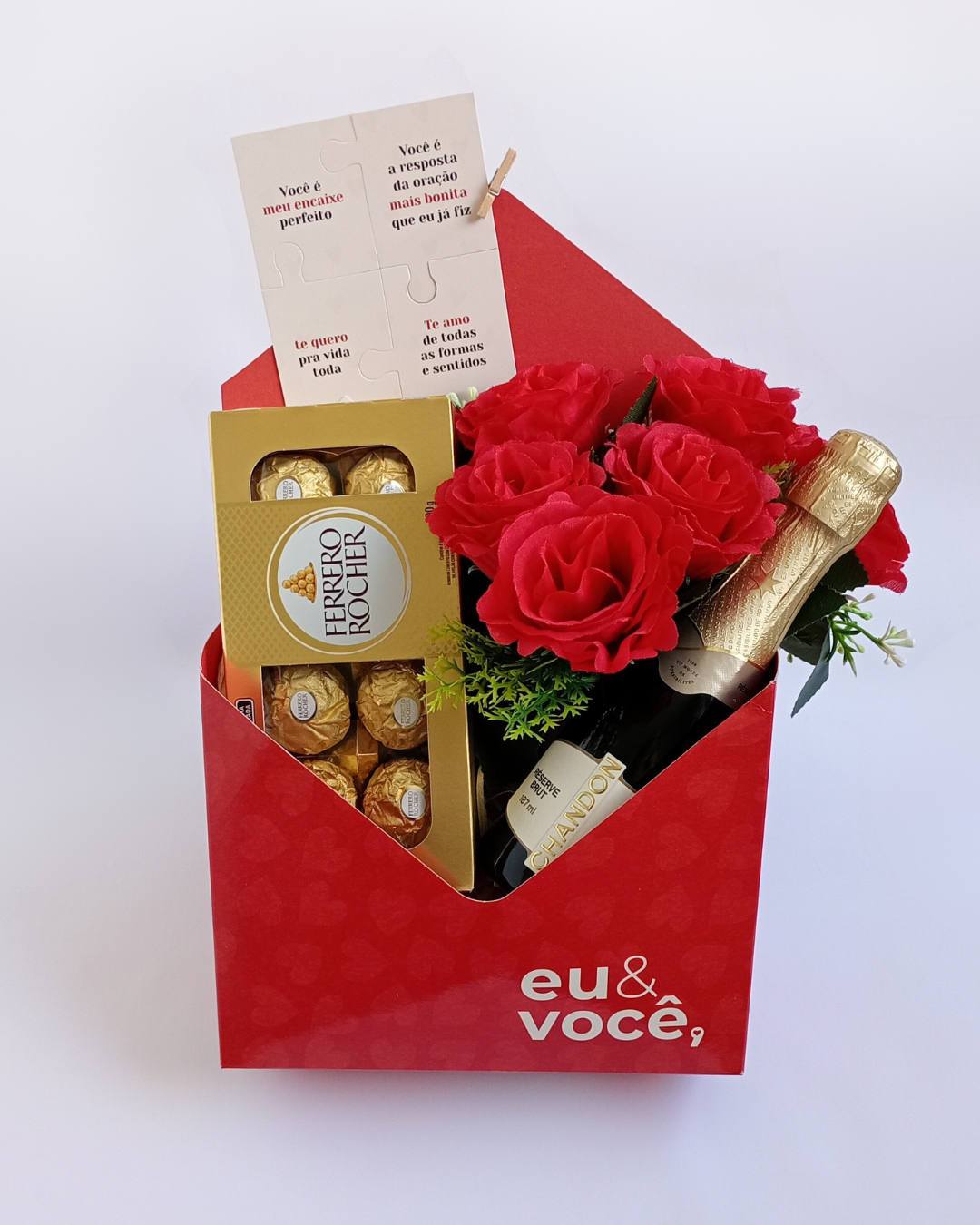 Cesta Envelope Romântica