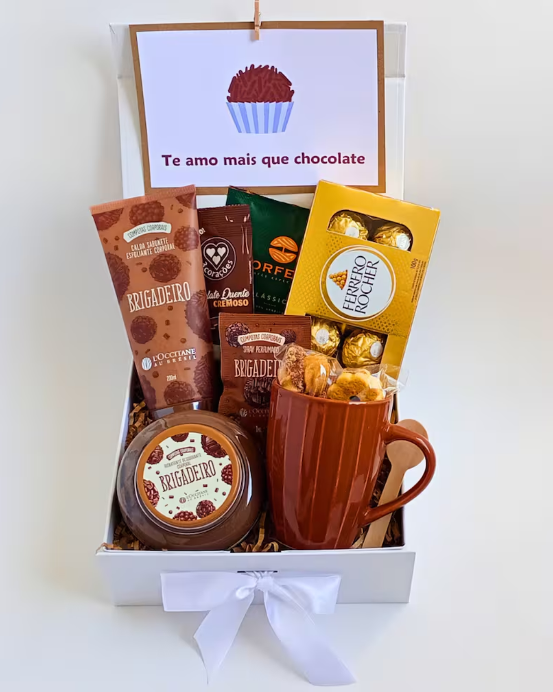 Cesta de Chocolate com L'occitane