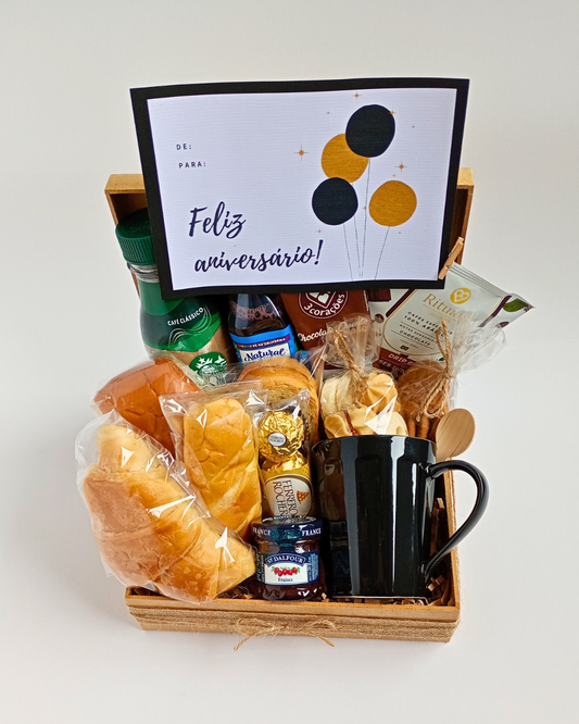 Café da Manhã - Tam. M - Caneca Preta