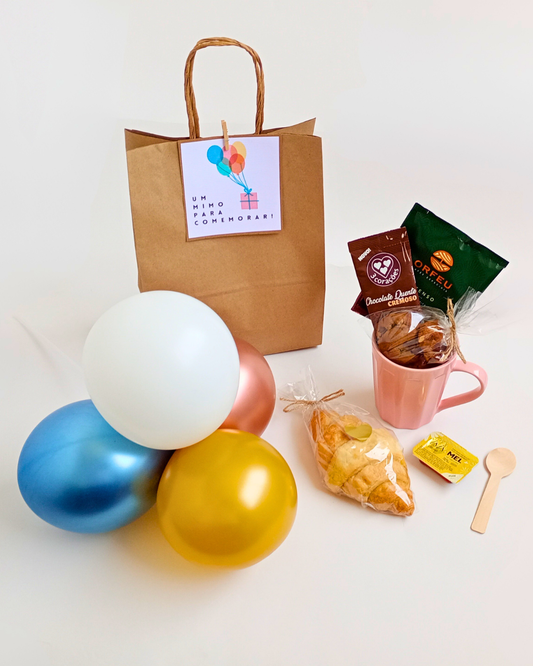Mimo Sacolinha de Aniversário - Caneca Rosa