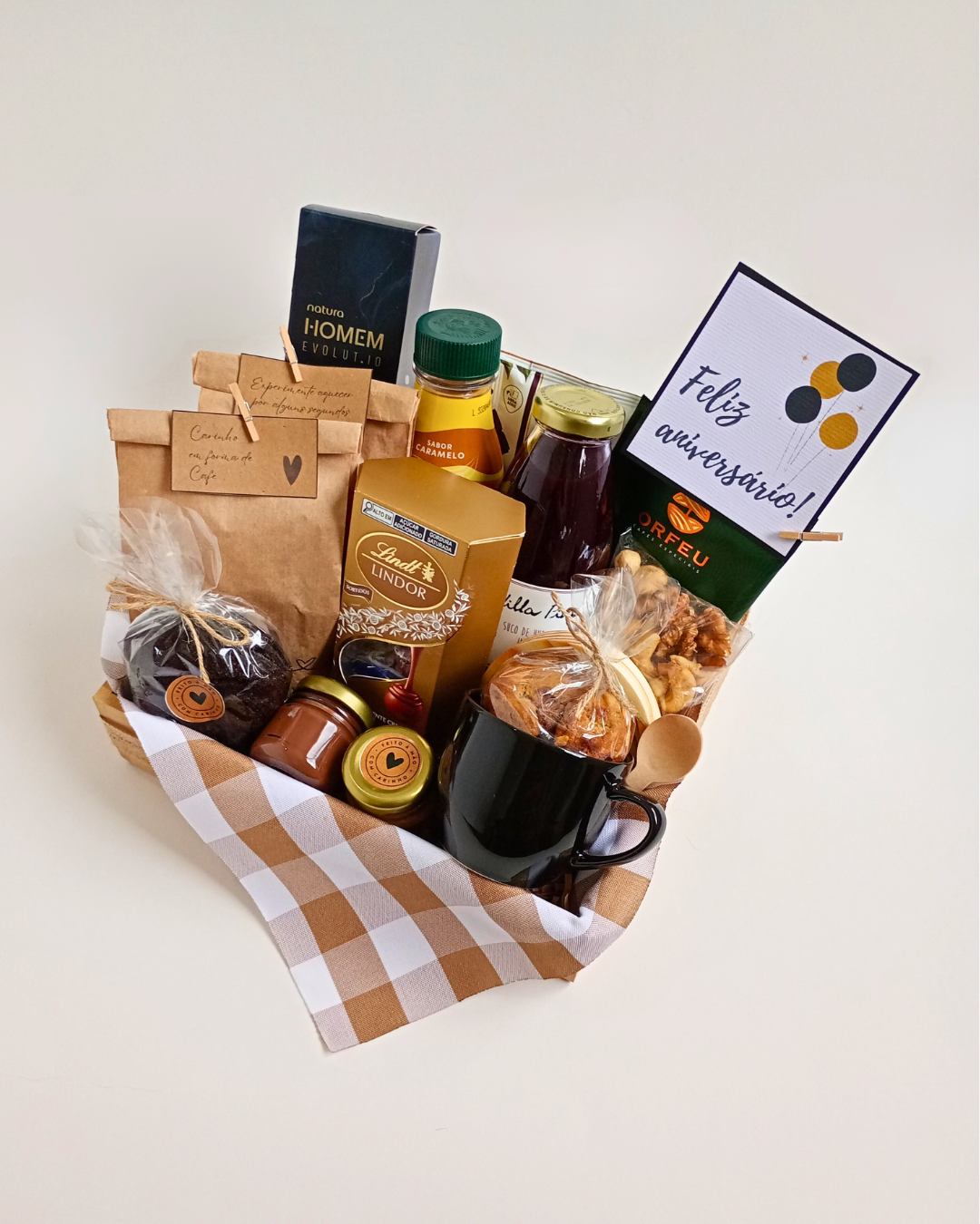 Cesta de Café da Manhã G - Masculina