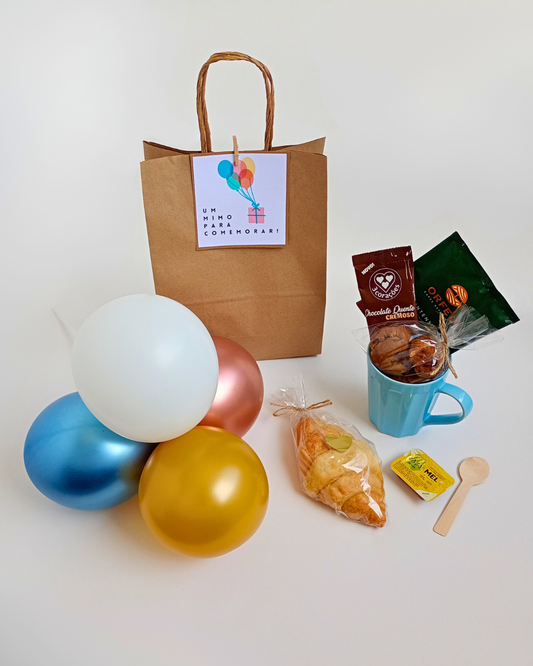 Mimo Sacolinha de Aniversário - Caneca Azul