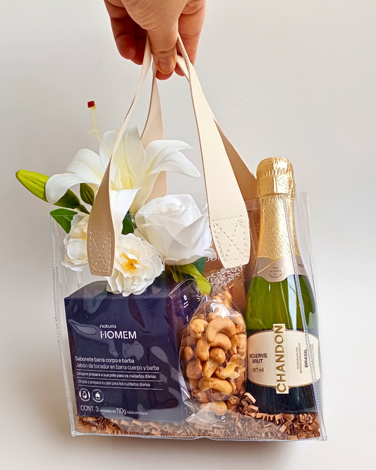 Sacolinha Premium com Natura e Lindt