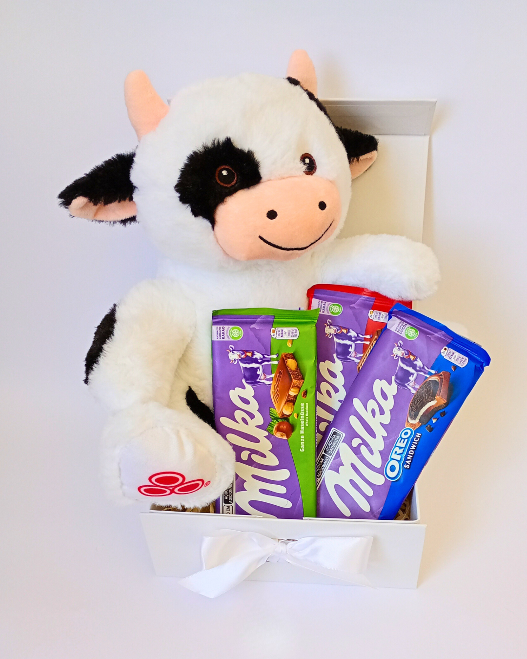 Cesta de Chocolate Milka com Pelúcia