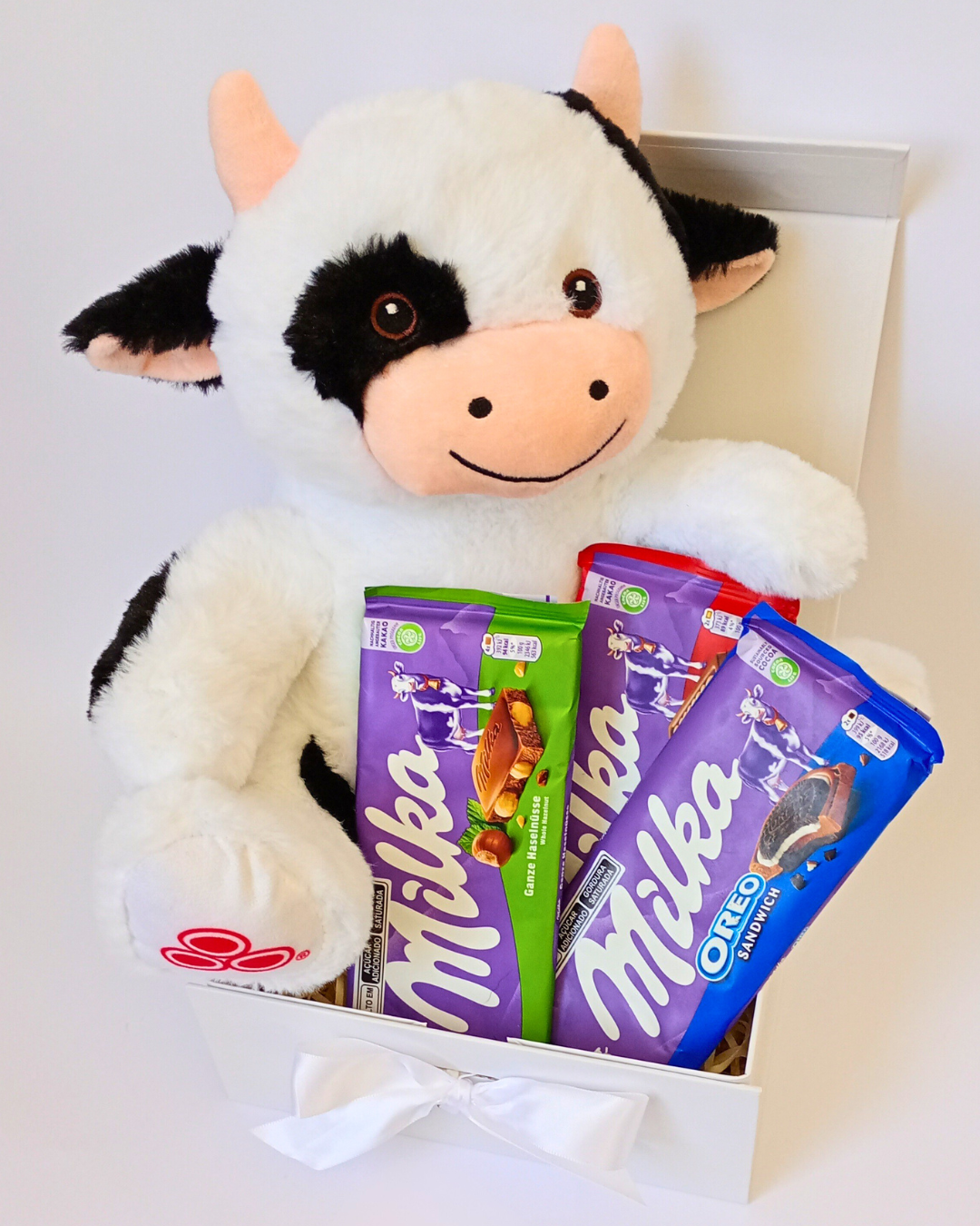 Cesta de Chocolate Milka com Pelúcia