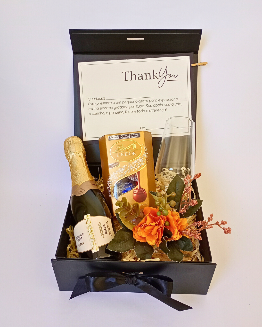 Caixa Premium com Chandon e Lindt