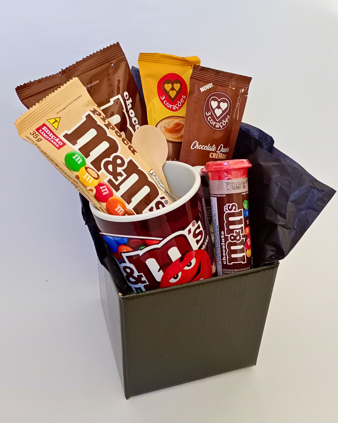 Cesta de Chocolate - Louco por M&Ms
