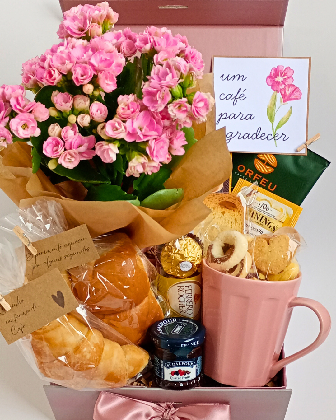 Café da Manhã Gratidão - Rosa