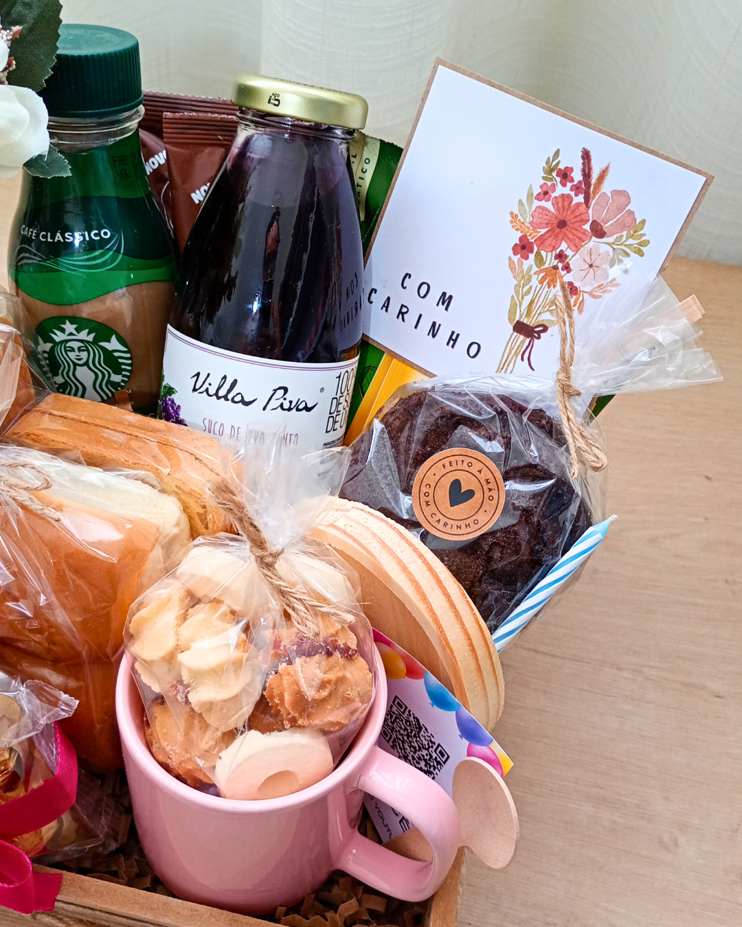 Café da Manhã Família - Xícara Rosa