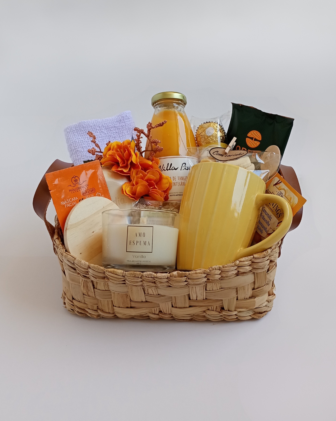 Cesta Artesanal com Mini Spa