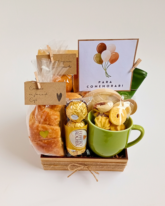 Café da Manhã P - Xícara Verde Oliva
