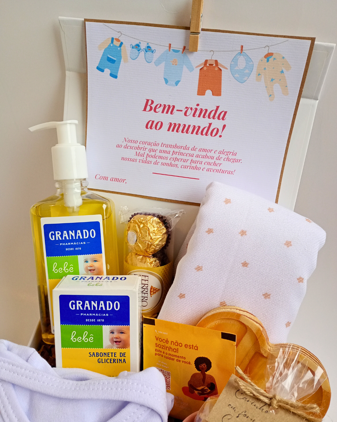 Cesta Maternidade Bem-vinda ao mundo!