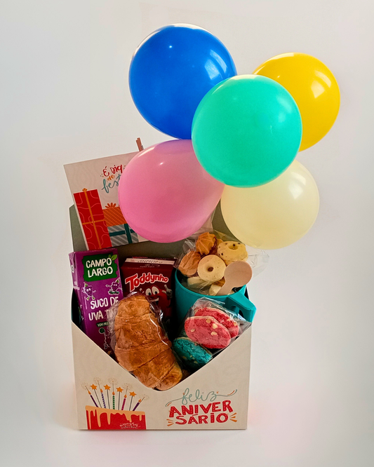 Cesta de Aniversário Infantil - Tamanho M