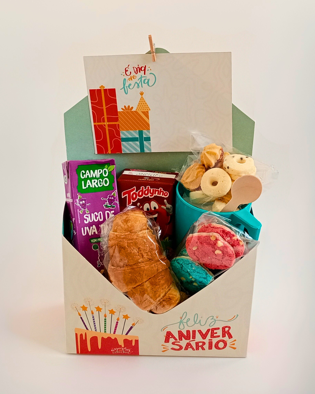 Cesta de Aniversário Infantil - Tamanho M