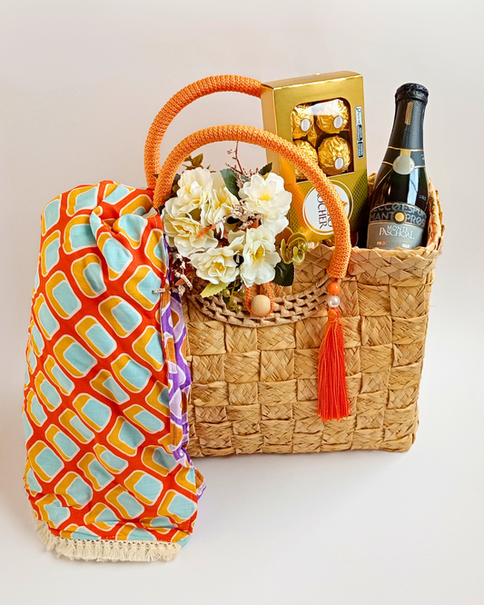 Cesta Bolsa Praia Carioca Laranja