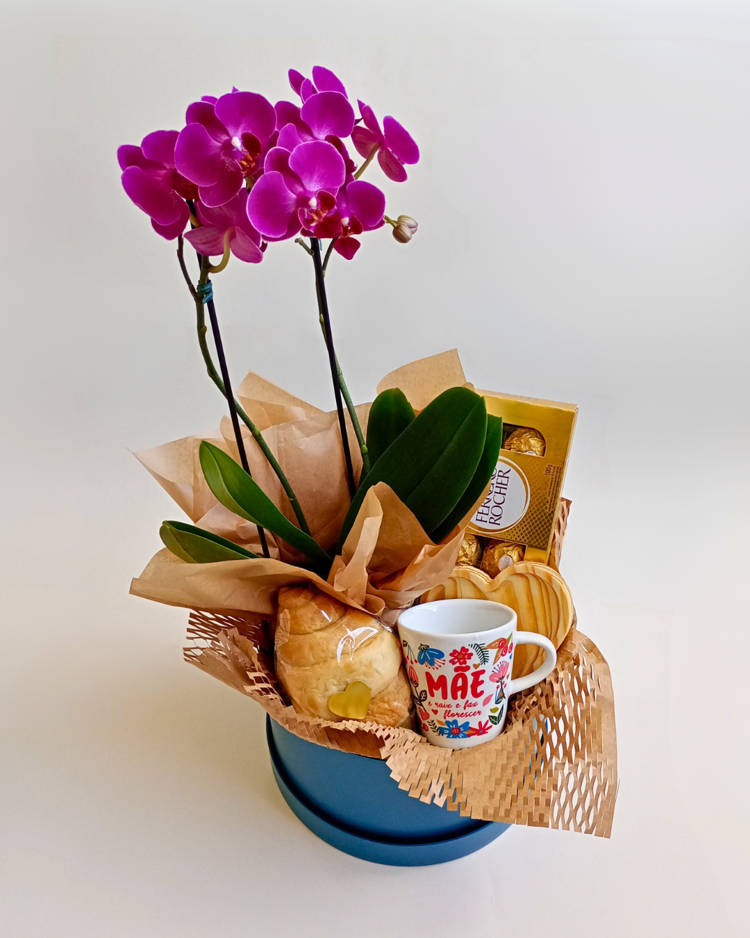 Cesta Mãe é Raiz com Orquídea Natural